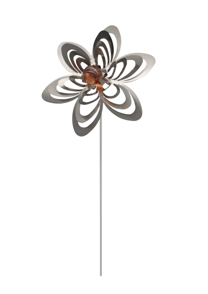 A1056 - steel4you SKARAT Produkt-Set: Gartenstecker Blume (6 Stück)
